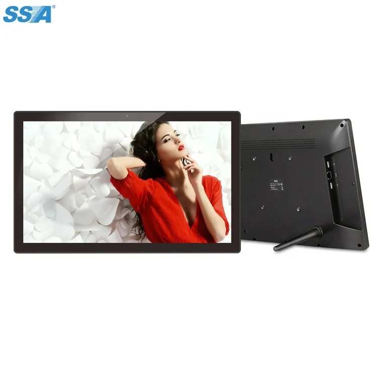 

HDMI BLUETOOTH member Android 7.1/9.0 Wall Mounted Digital Signage 15.6 Inch With SD USB Plug And Play Advertising Display