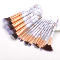 

wholesale professional vendor 15 pcs custom your own brand marble foundation brushes brunello cucinelli makeup brush set