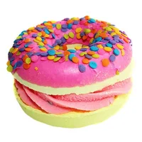 

Natural Organic Bath Fizzer Large Glam Donut Bath Bomb