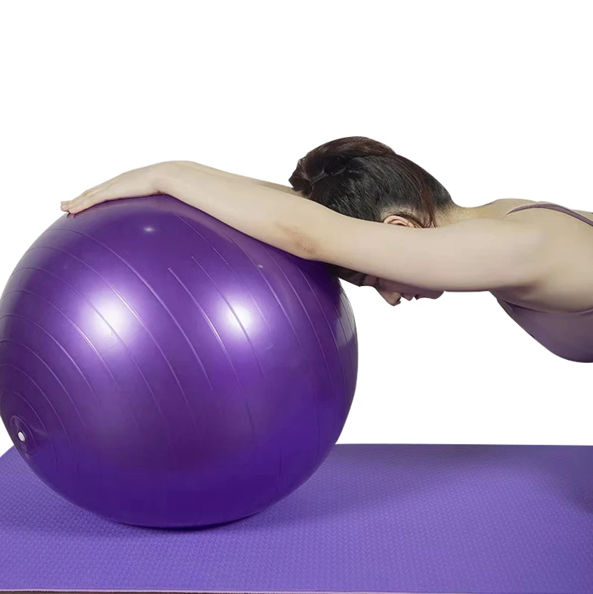 

Yoga Ball With Two Handles Non-slip Balance Ball Indoor Exercise Half Yoga Ball, Green, blue, orange or customize