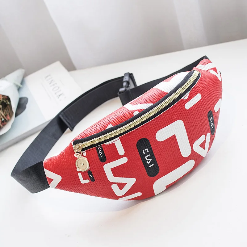 

2021 new letter fabric versatile fashion waist bag women's creative one shoulder diagonal mobile phone bag, Customizable