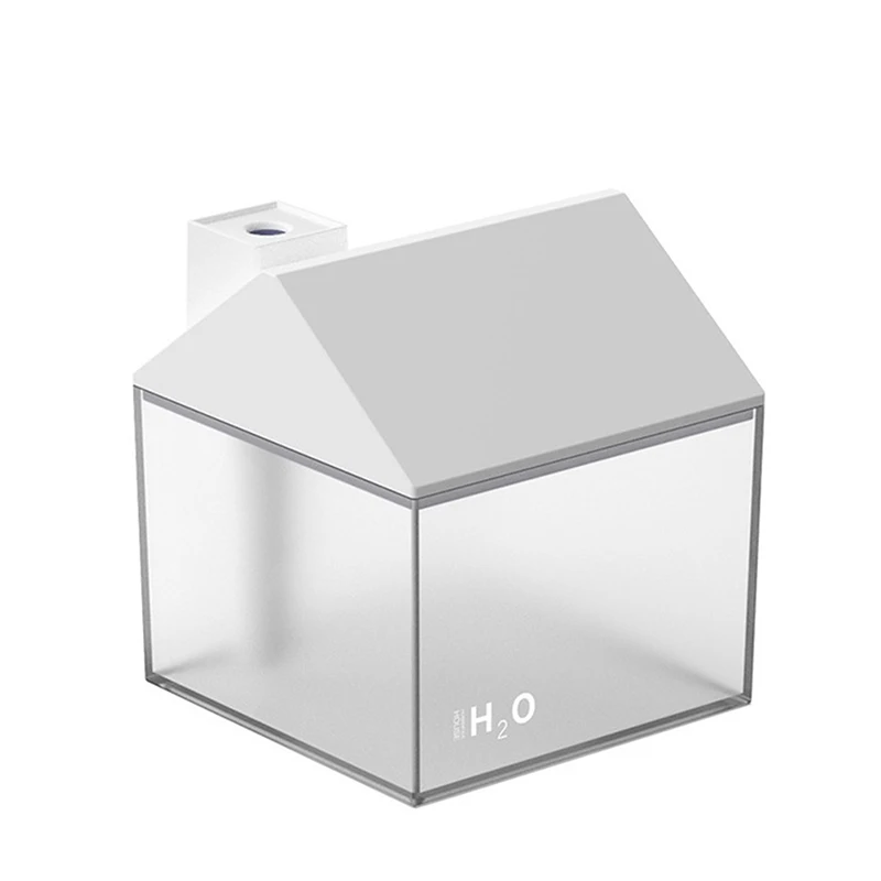 

3 In 1 Small House Shaped Humidifier Wireless USB Humidifier With Colorful Light And Large Mist Volume Humidifiers For Home, Navy blue,white,pink