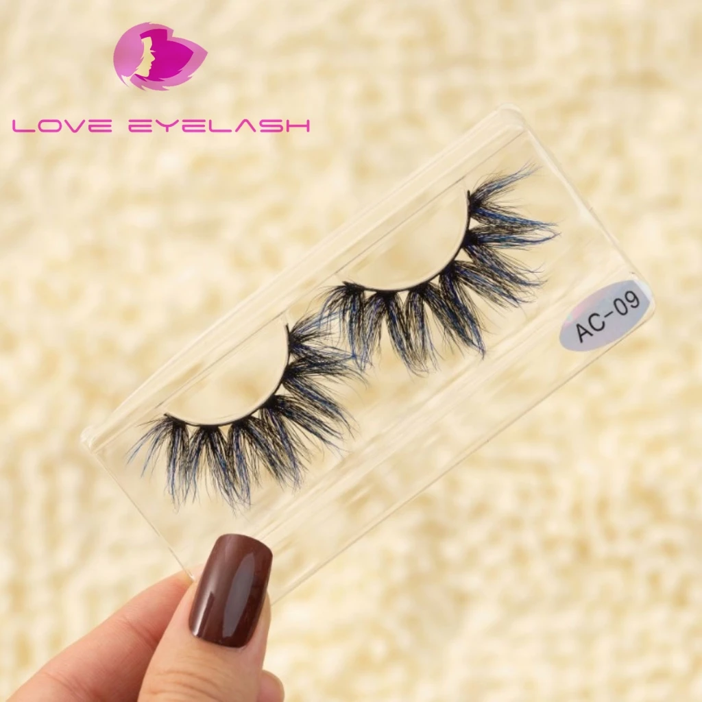 

2021 new colored spots exaggerated mink false eyelashes for performances
