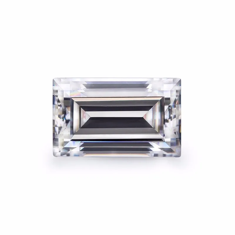 

Promotion White D synthetic diamond loose moissanite baguette diamond moissanite stone for moissanite baguette chain