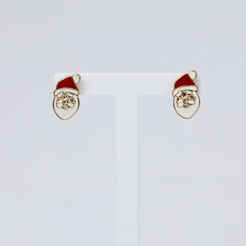 

Creative Design Christmas Santa Claus Head stud Earring Fashion Cute Earring Jewelry