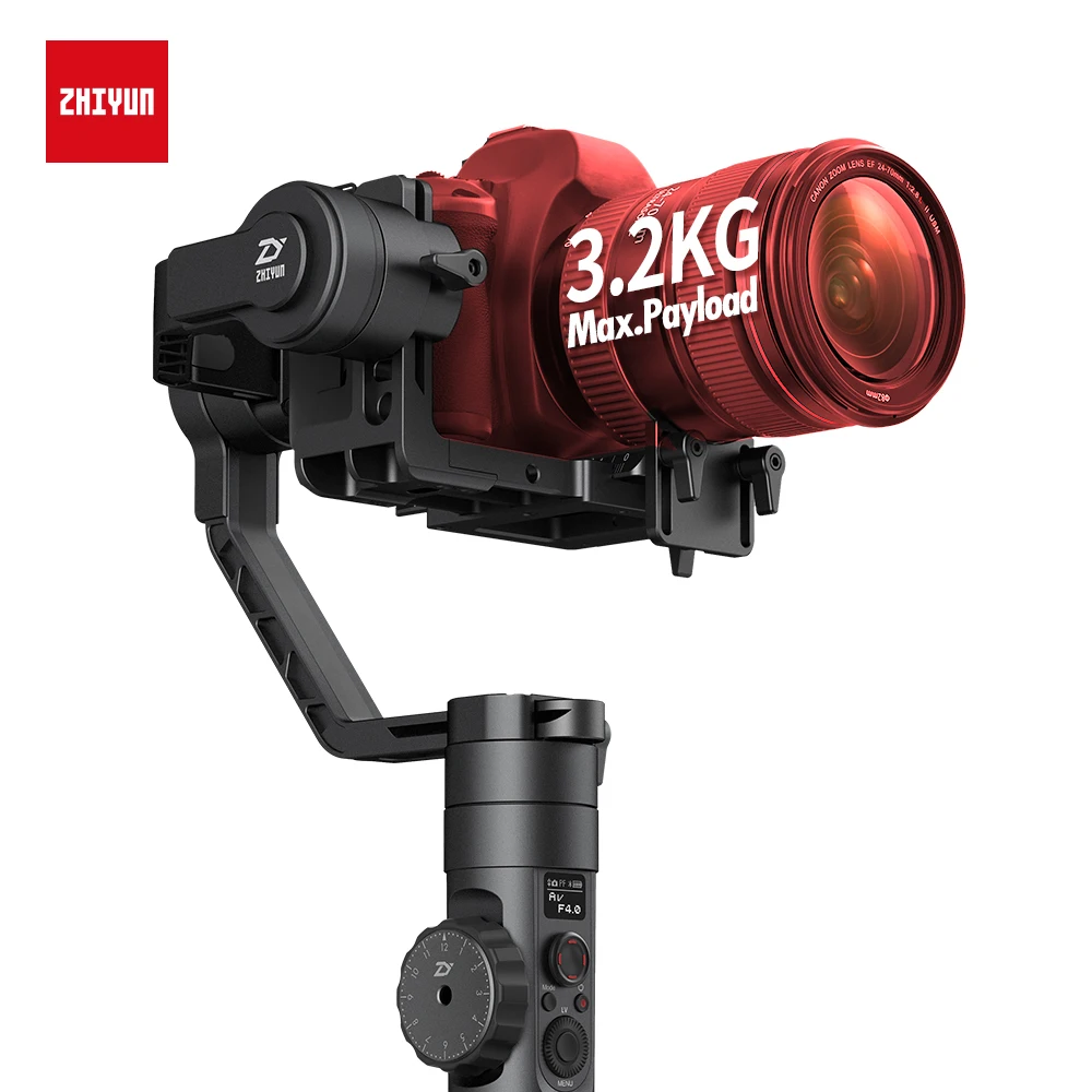 

ZHIYUN Crane 2 3-Axis Gimble Stabilizer with Servo Follow Focus 18 hours Runtime 3.2KG Payload for DSLR Camera Handheld Gimbal