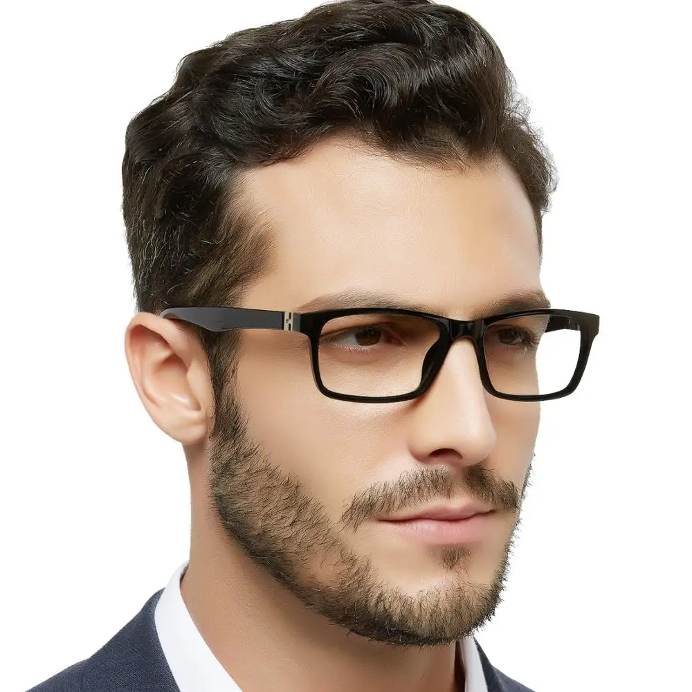 

Men fashion spring hinge cheap photochromic Gafas computer Myopia optical prescription Oculos blue light reading glasses