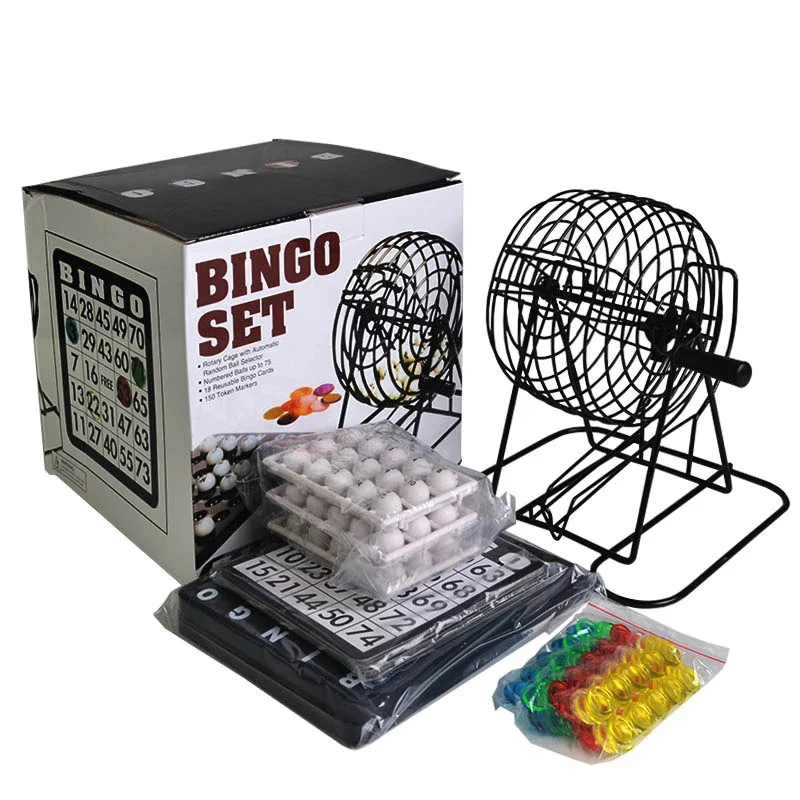 

Gambling professional poker ball wooden bingo game set