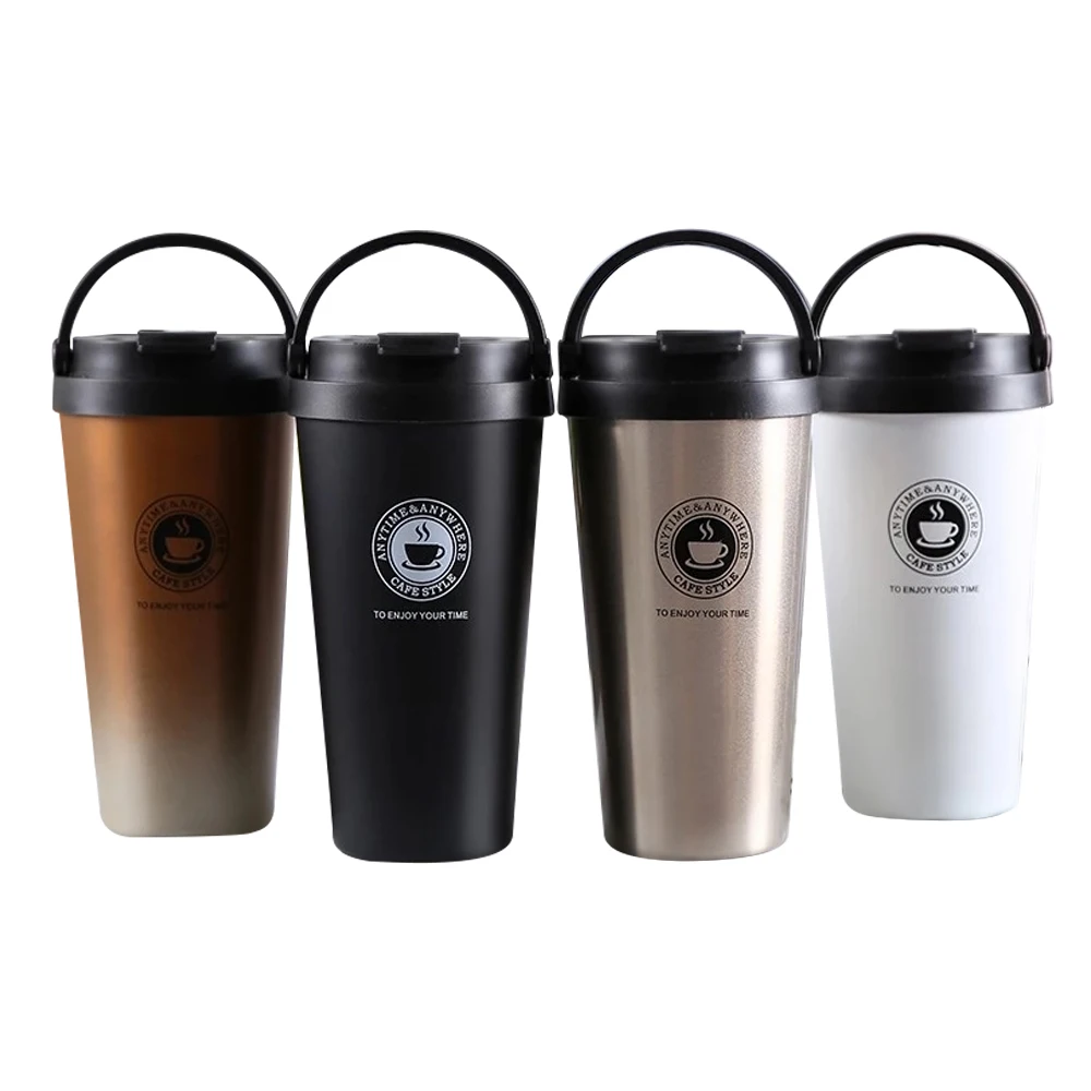 

17oz Custom logo double wall stainless steel tumblers insulated thermos coffee mugs with logo, Customized color