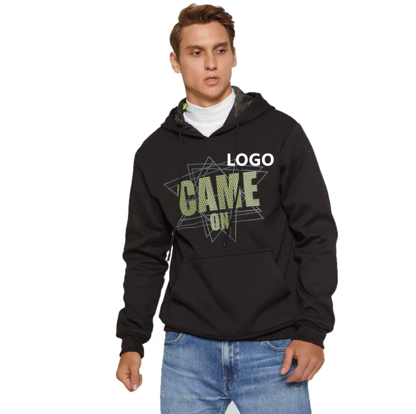 

Newest Custom Logo Baggy Printed Plus Size Fashion Men Hoodies Long Sleeve Sweatshirt, As picture