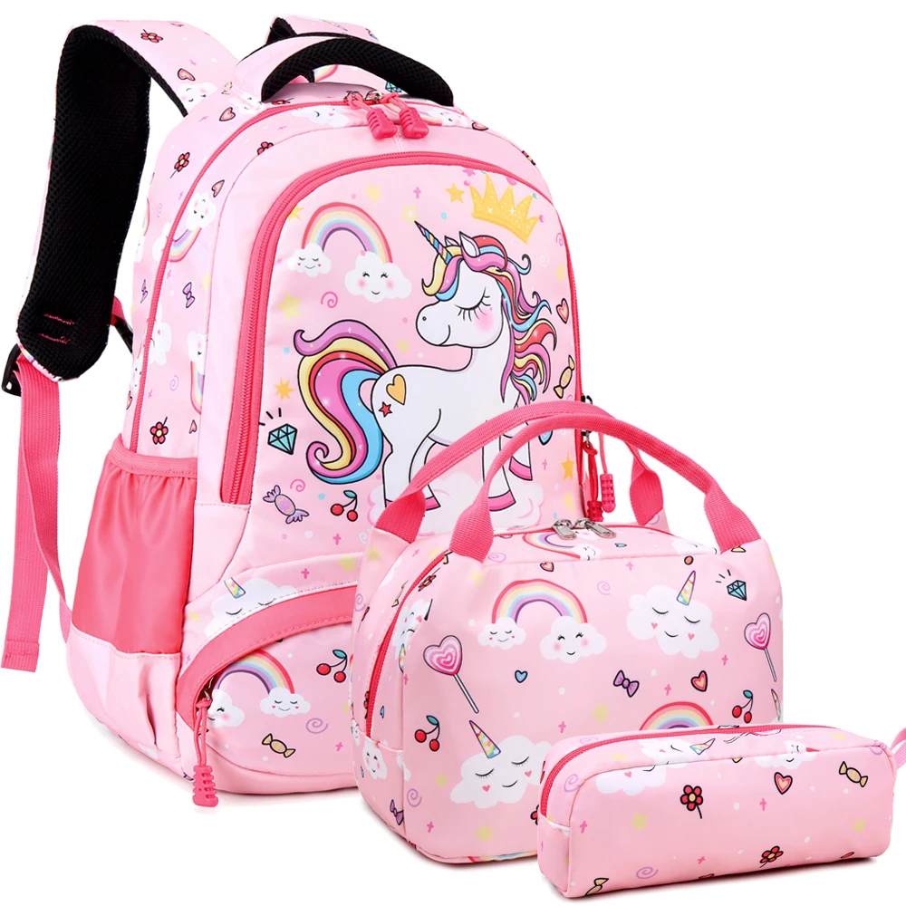 

Meisohua New models unicorn kindergarten kids backpack school rucksack, Blue,pink,deep blue