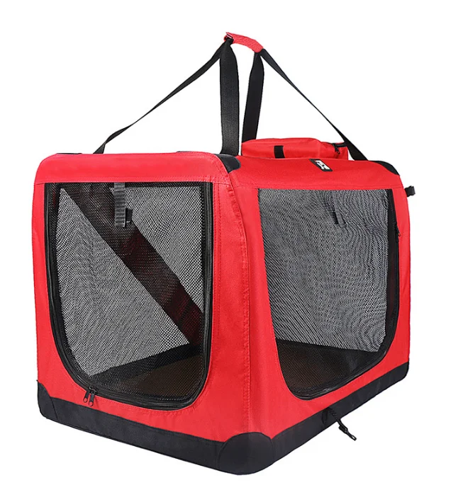 

Folded Pet Cage Convenient Outdoor Dog Carrier Car-carried Cat Cage Detachable Washable Dog Cage Large Space Pet Supplies