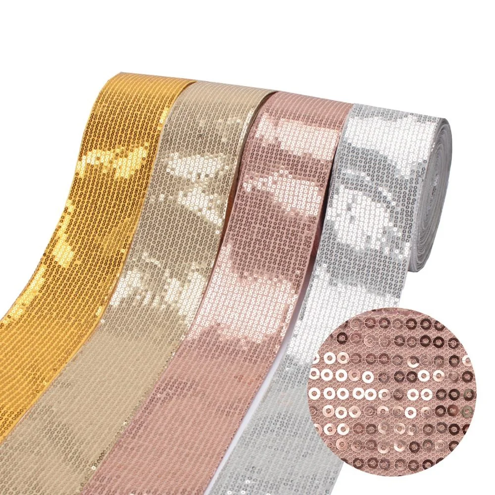 

Trend 3" Christmas Tulle Glitter Fabric Back Sequin Cheap Ribbon For Bows