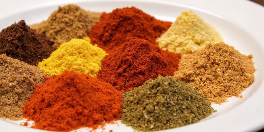 Spice rack featuring Japanese curry powder bottles