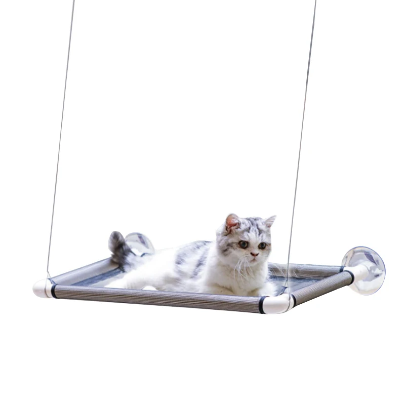 

Safety Suction Cups Space Saving Sunbath Mounted Cat Window Perch Bed Cat Window Hammock, Multi colors