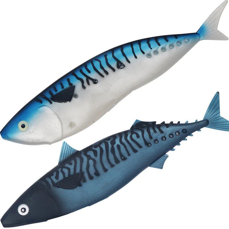 

Super large sea fishing soft bait deep sea 310mm 67g soft bait Mackerel sea water boat fishing iron lead hook bait, 6 colors