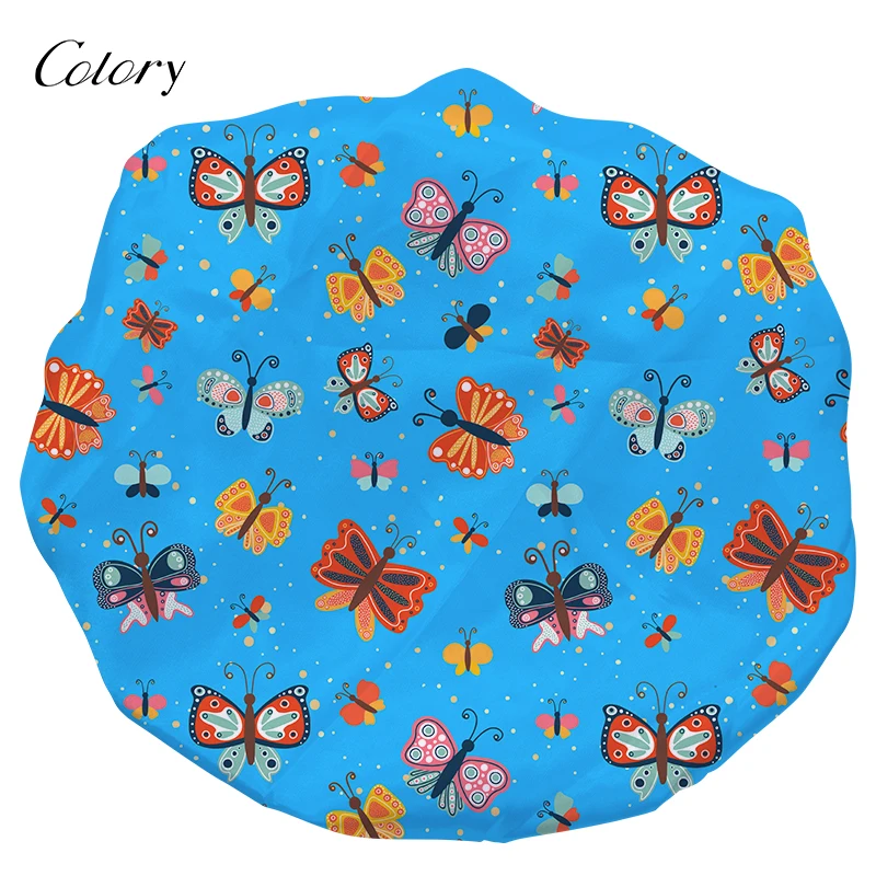 

Colory Designer Bonnets Satin Night Bonnet With dDrawstring, Customized color