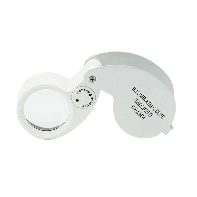 Mg21011 40x 25mm Pocket Led Illuminated Jewelry Loupe For Gardening