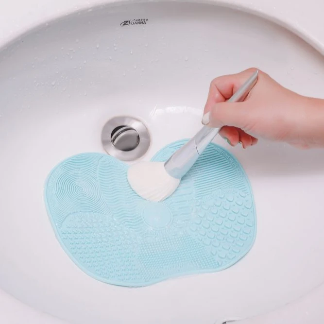 

Factory Oem Custom Color High Quality Big Silicone Cleaner Makeup Brush Cleaner Silicone Cleaning Mat Pad