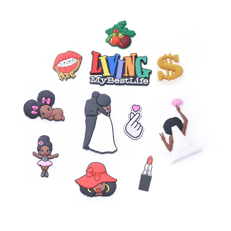 

Wedding/Bride/Bad and Bougie Queen Shoe Charms for your croc/ Slay Girls Croc Accessories/Charms for pvc Bracelets