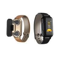 

T89 TWS Binaural Bluetooth Wireless Earphones Fitness Bracelet Heart Rate Blood Pressure audifonos Sports Smart Watch