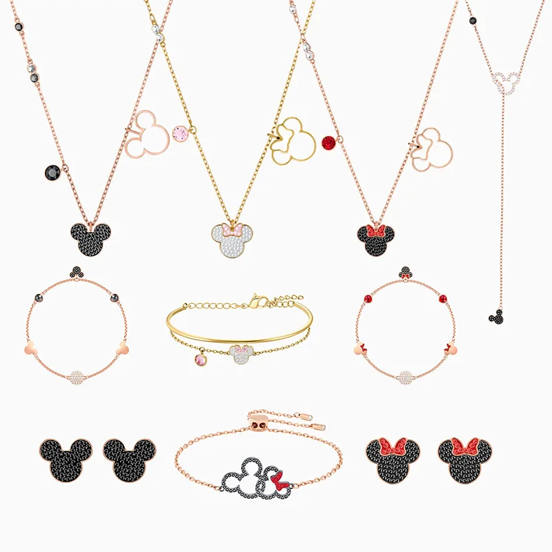 

High Quality SWA 1:1 Fashion Jewelry Mouse Pendant Necklace Charm Series Exquisite Women's Necklace Classic Jewelry Ladies Birt