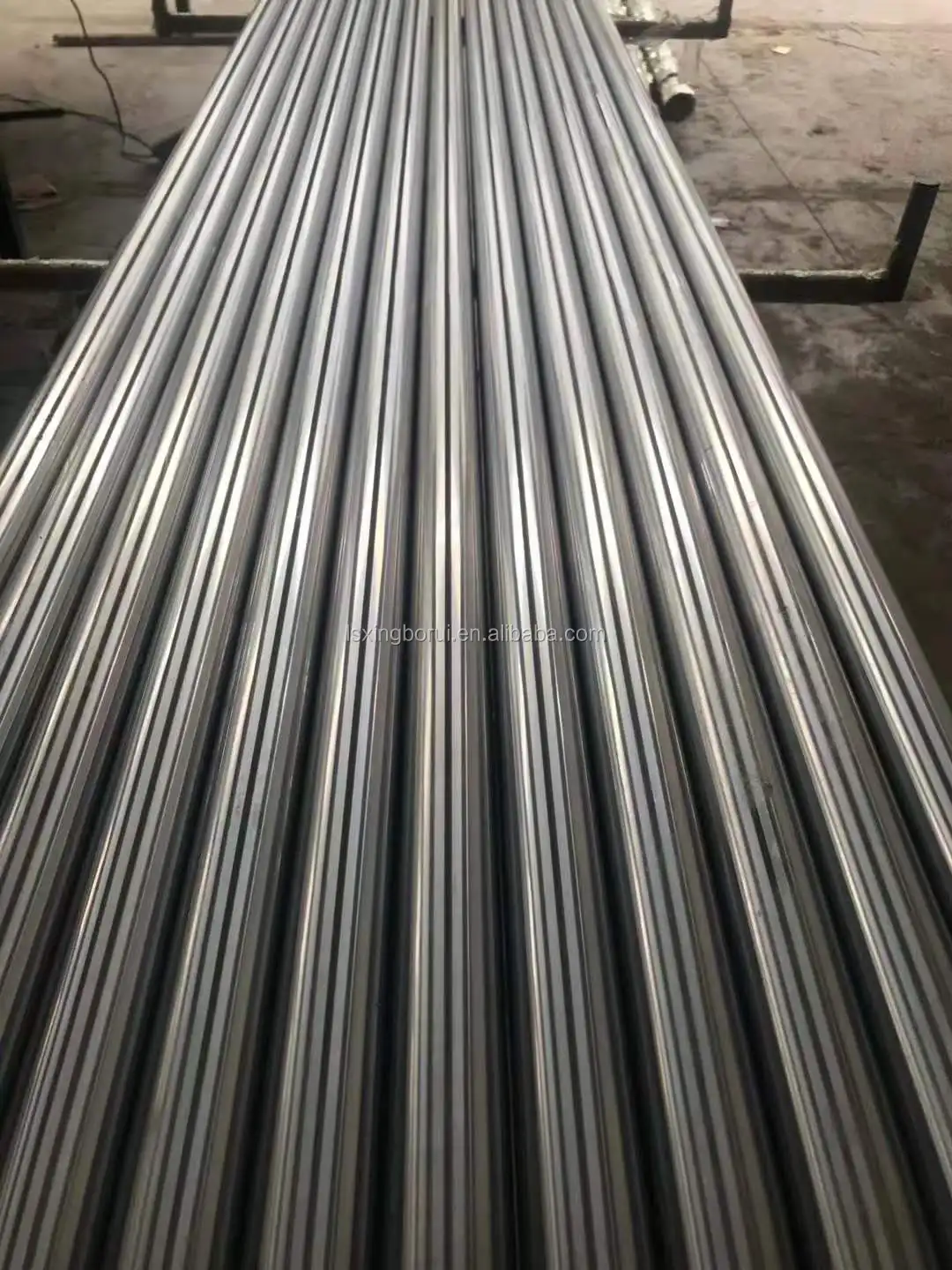 gcr15 bearing steel hardened linear shaft with key way machined