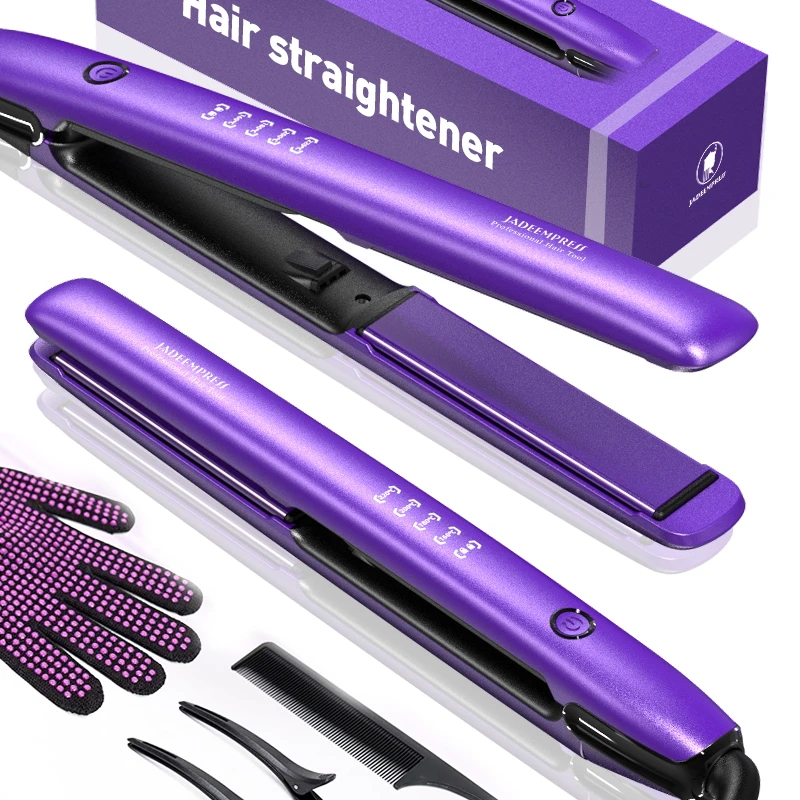 

Factory Wholesale Professional Salon Negative Ion Hair Straightener Set Home Use Flat Iron Hair Straightener