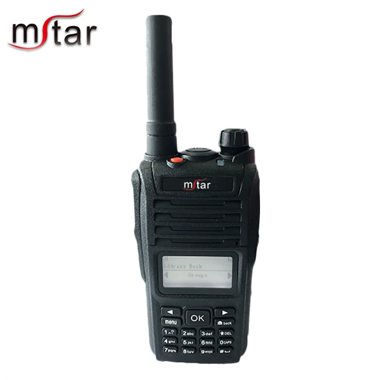 

Handheld LTE WCDMA GSM 4G walkie talkie IP radio with sim card and full keypad