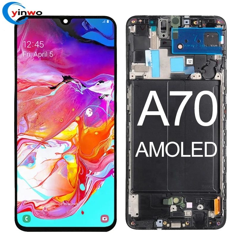 

AMOLED LCD Display Touch Screen For Samsung Galaxy A70 Lcd, Black