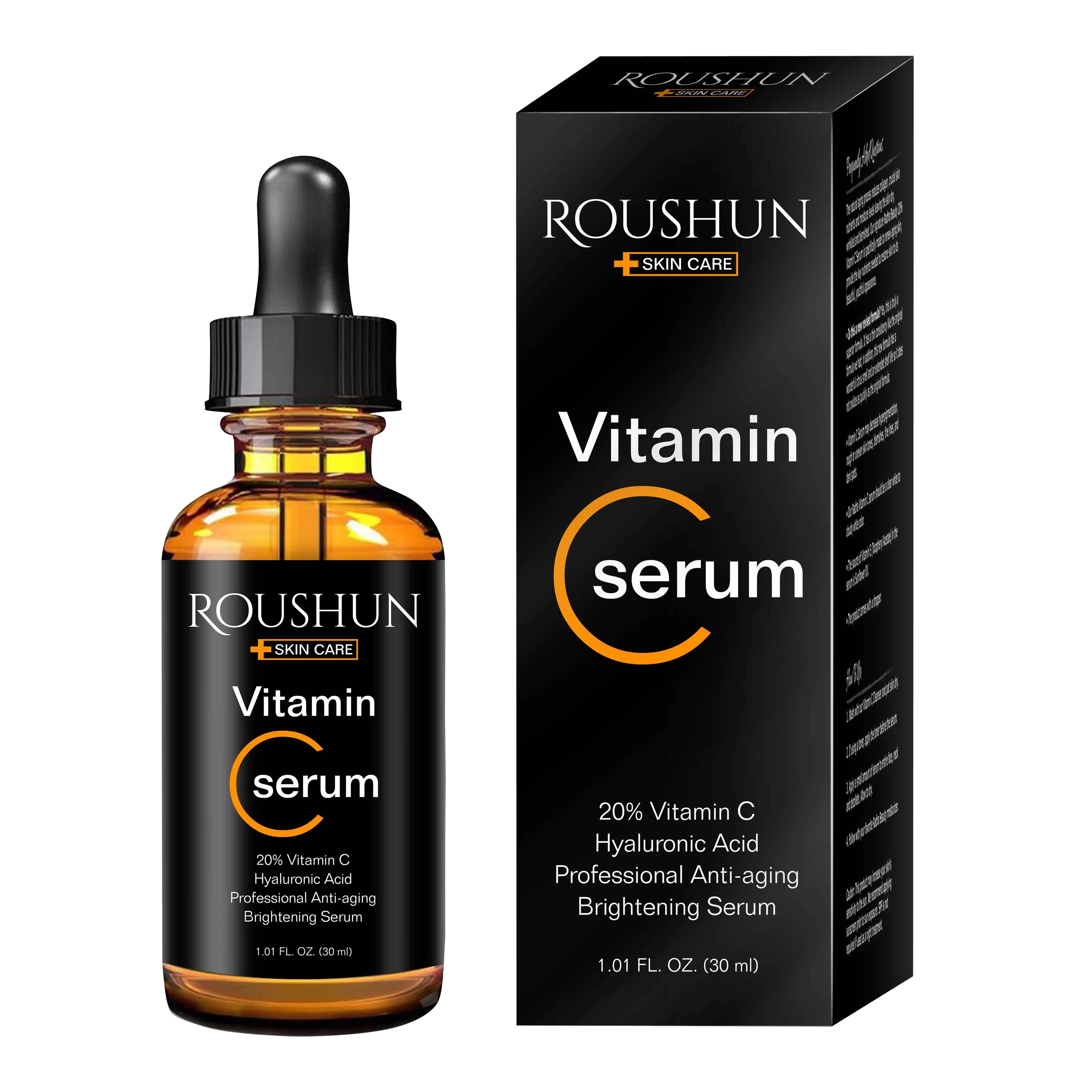

Roushun Vitamin C Serum For Face,Naturally Repair and Reduce Deep Wrinkles Anit-aging, Transparent