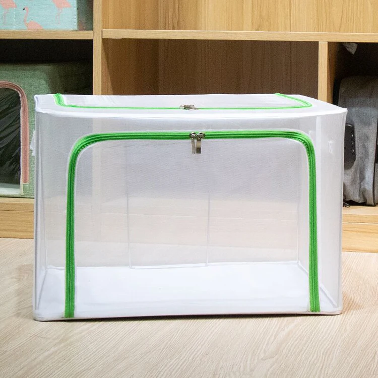 

Grid Fabric, Large Volume, Multi-functional Household Clothes and Hats, Boxbedroom Storage Bo 66L 80L 110L 10 Single Rectangle