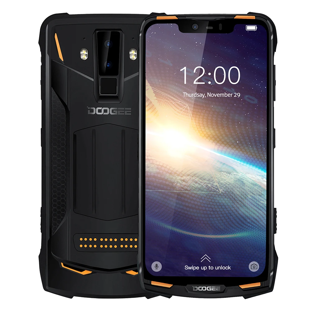 

KOMAY DOOGEE S90 Pro IP68/IP69K Rugged Mobile Phone Android 9.0 Smartphone 6.18'' FHD Display Helio P70 Octa Core 6GB 128GB 16MP