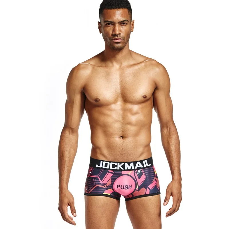 

Sexy Mens Underwear Boxer Trunks with customized logo, As photo