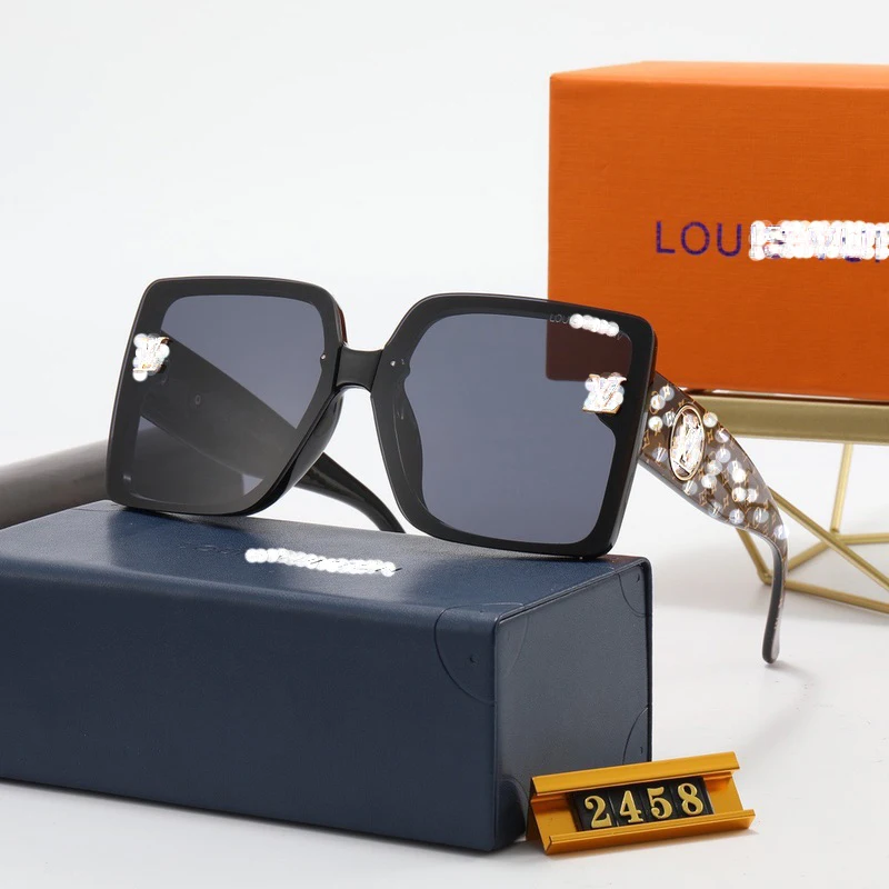 

L brand 2021 square frame sunglasses fashion simple black sunglasses gradient sunglasses, Picture shows