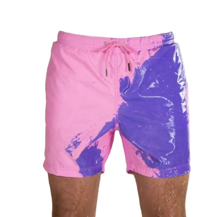 

Super Hotsale Color Changing swim Shorts Discolored beach trousers Color Changing Swimwear short men, Custom color