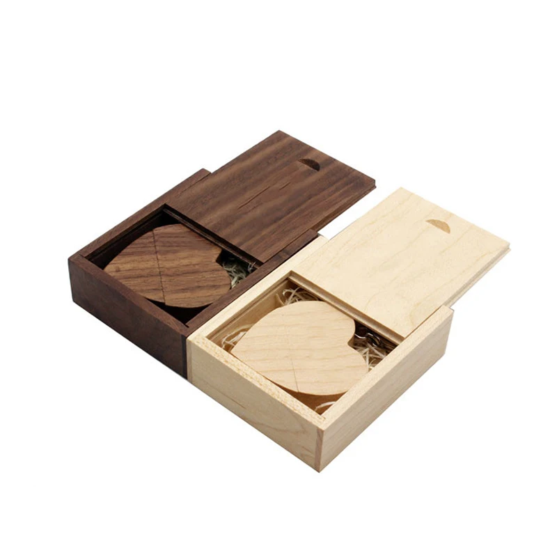 

Promotion Gifts Wooden Heart Shape USB Flash Drive USB Memory Stick