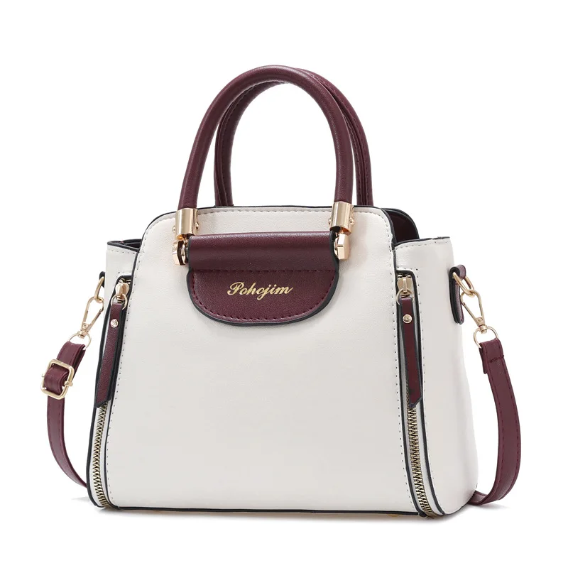 

Premium Soft Leather Lady simple hot products 2022 original design oem manufacturer Clashing Color Women Handbag Manufacturers, 25*13*20cm