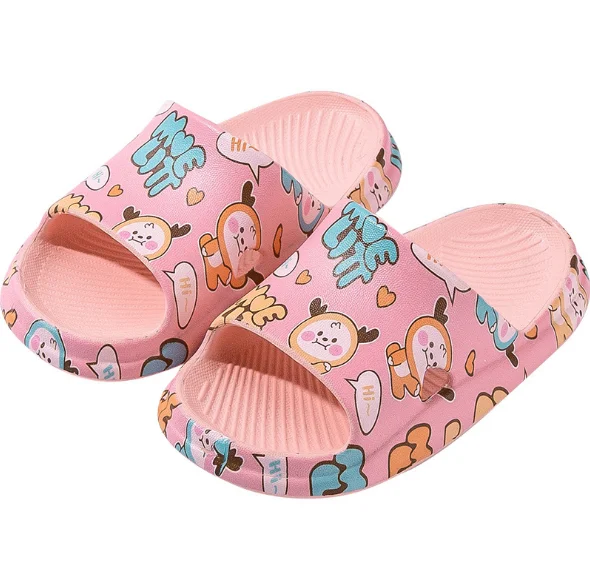 

New Design Summer Print Cartoon Soft-soled Slippers Indoor Slip-proof Baby Slippers