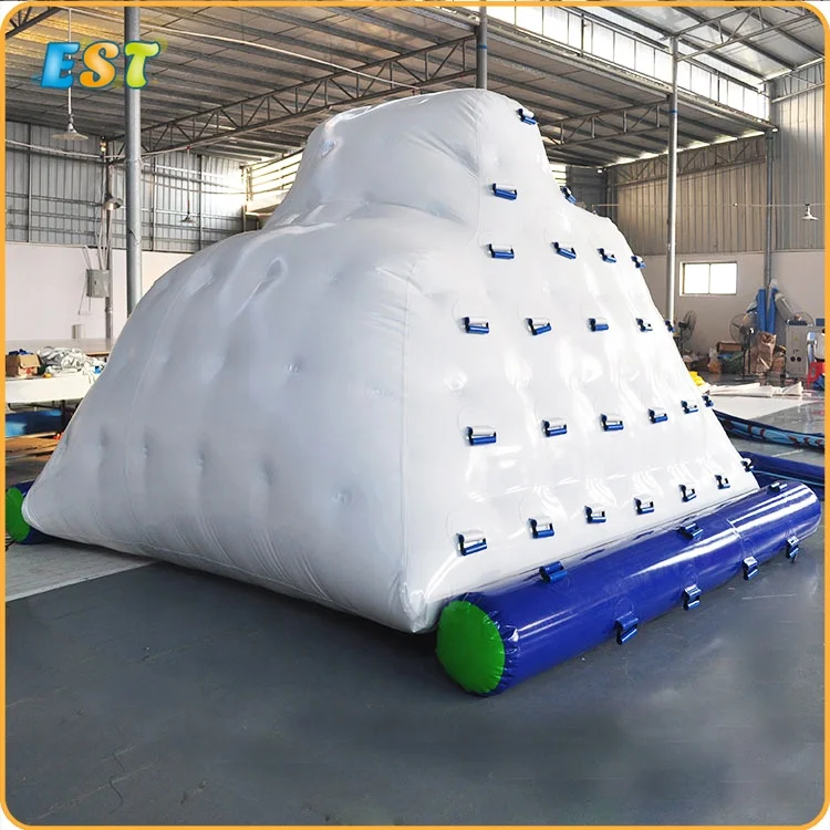 

Outdoor Floating Water Park Crazy Inflatable Water Iceberg Water Toys, Blue, white, red, green or customized as request