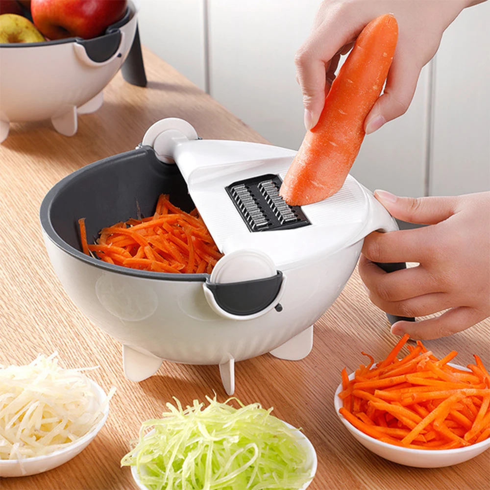 

Gadgets 2021 innovative vegetable slicer household potato chip slicer radish grater Kitchen Tools Vegetable Cutter, Ash+white+blue