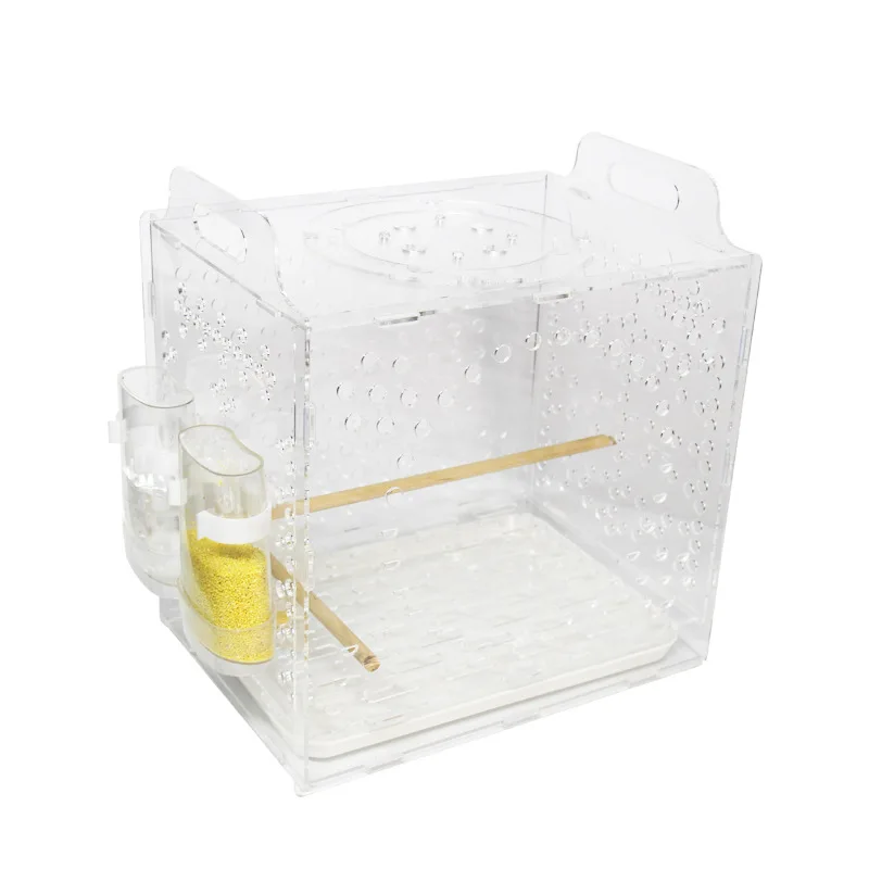 

acrylic Peony Budgie thrush Keck Sun small parrot bird breeding portable cage