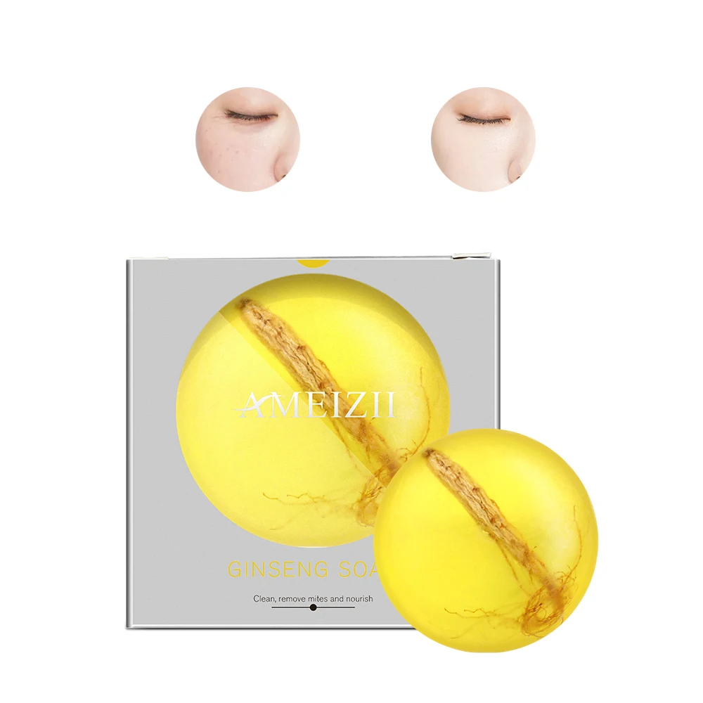 

Organic Ginseng Extract Soap Shampoo Blackhead Removal Face Skin Cleaning Skin Bath And Body Works Pemutih Detergente Jabon Zeep