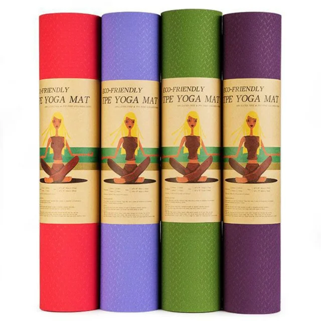 

Wholesale Custom High Density Foam Gym Fitness Exercise Foldable Pvc Eco Friendly Natural Rubber Silicone Tpe Yoga mat, Picture