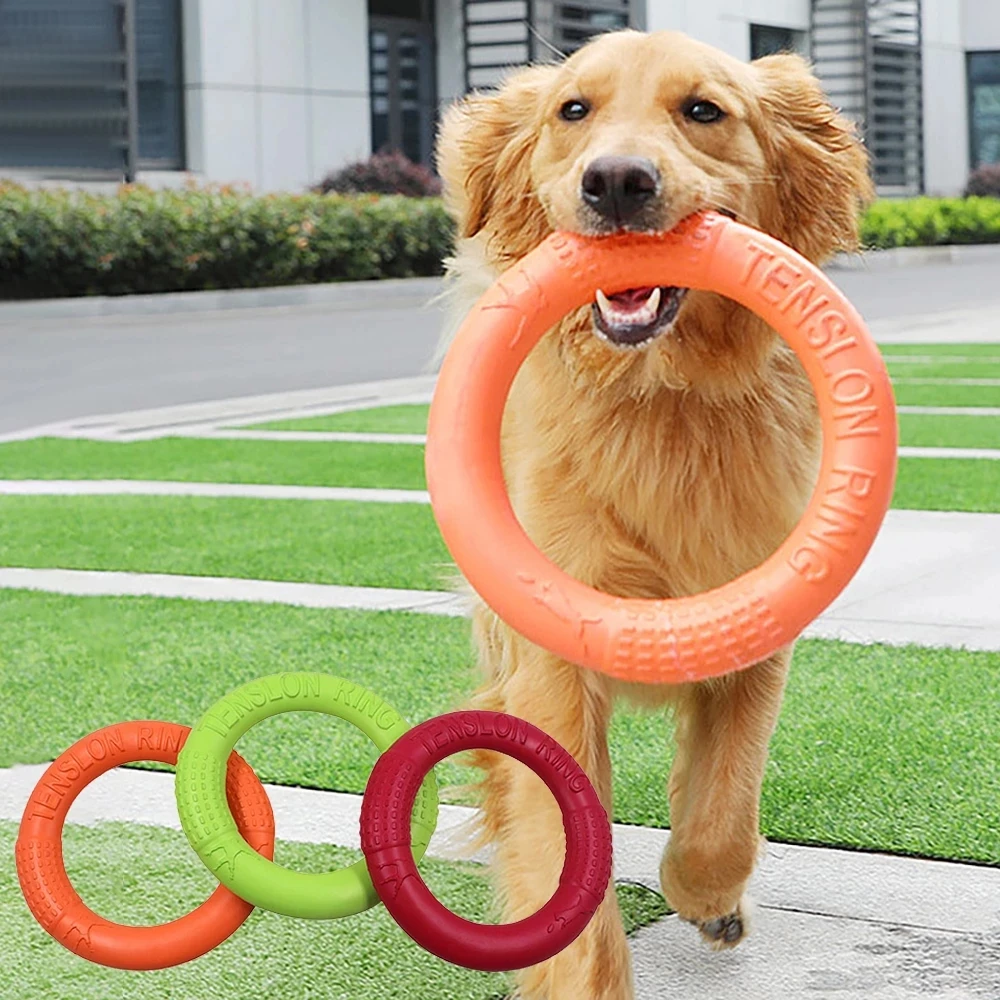 

Pet Flying Discs Ring EVA Dog Training Ring Resistant Chew Toy Interactive Products, 3 colors