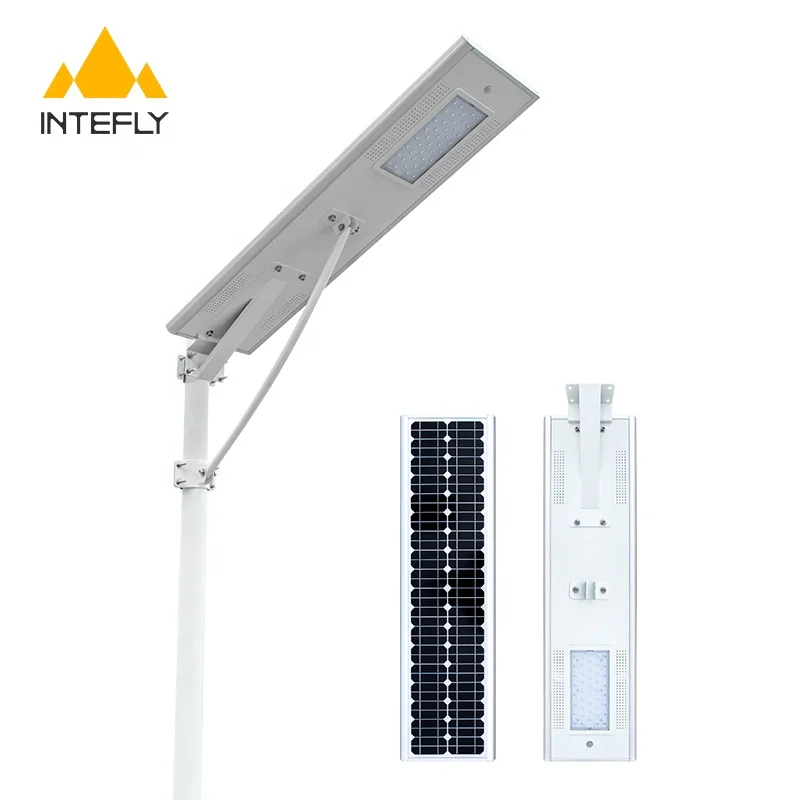 INTEFLY Best Selling Mobile APP Control 18W 20W 25W 30W 40W LED Solar Street Light High Quality All in one Solar Street Lamp