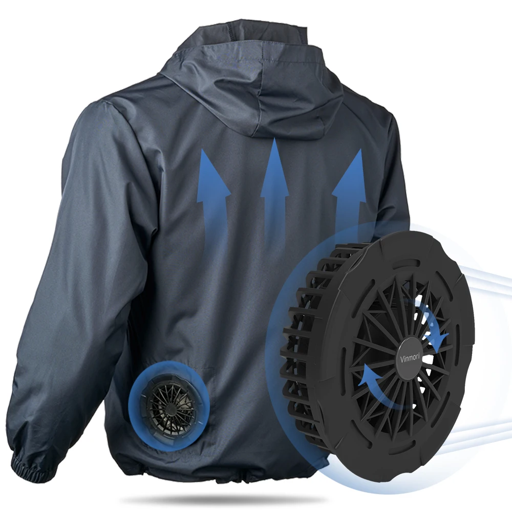 

Water Resistant Air Conditioning Clothes Fan Sun Protection Cooling Jacket