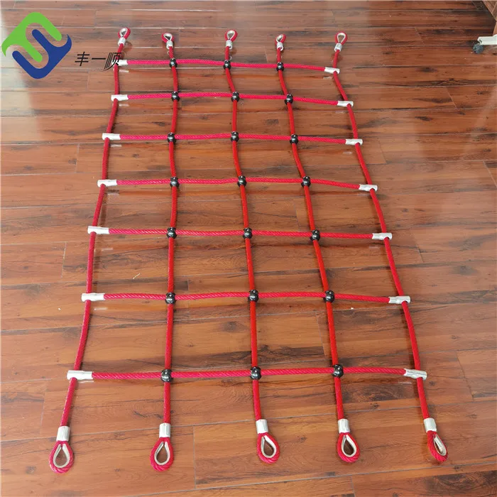 

Playground combination rope Climbing rope net, Rainbow color