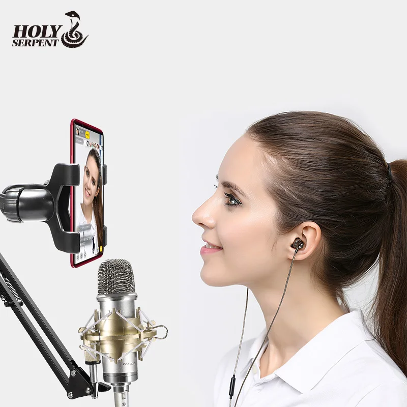 
High Sensitivity BM900 Podcast Studio Recording Electret Condenser Microphone On Live Professional Set Microfoon 