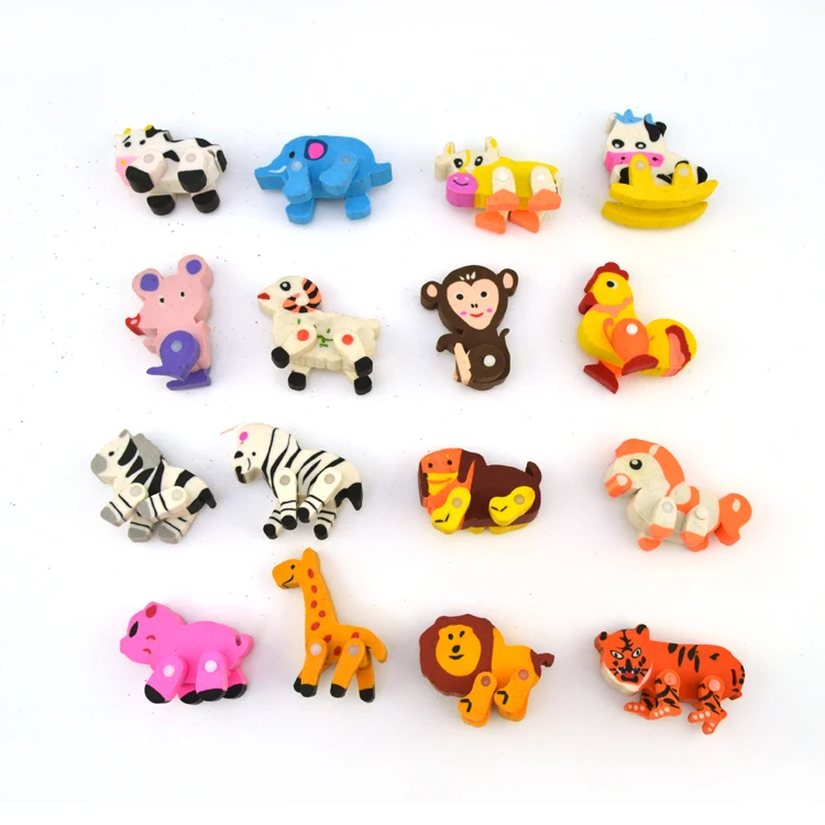 Factory Supply School Use Non-toxic Shaped Rubber Animal Erasers Cute Mini  Animal Eraser For Kids - Buy Rubber Animal Erasers,Cute Mini Animal Eraser,Shaped  Eraser For Kids Product on 